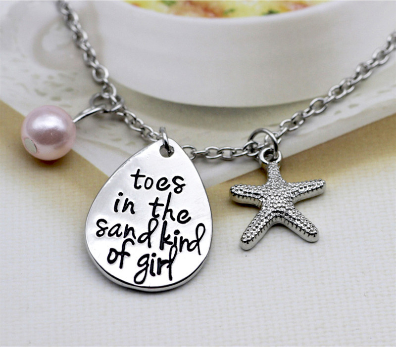 Letter carving necklace