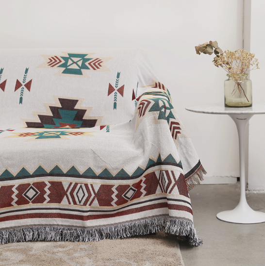 Cotton Woven Throw Blanket, picture 2 of 3