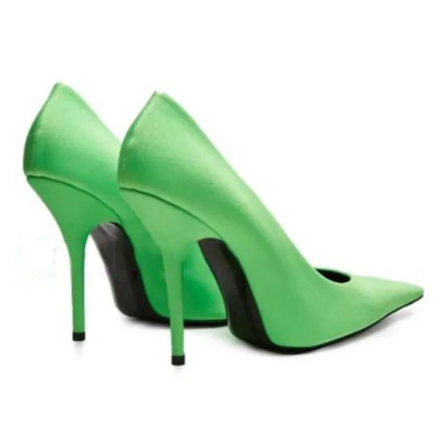 Stiletto high heel women's shoes Green - Shop at LoveMi