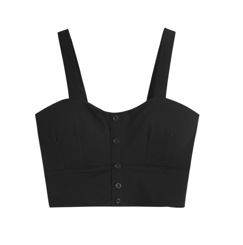 Striped wrapped chest vest