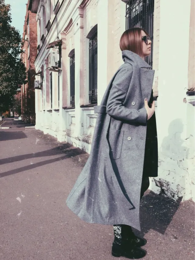Oversized Cashmere Maxi Coat Gray - Shop at LoveMi