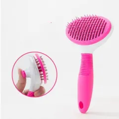 Cat comb long hair hair removal comb - Rose Red - View 1