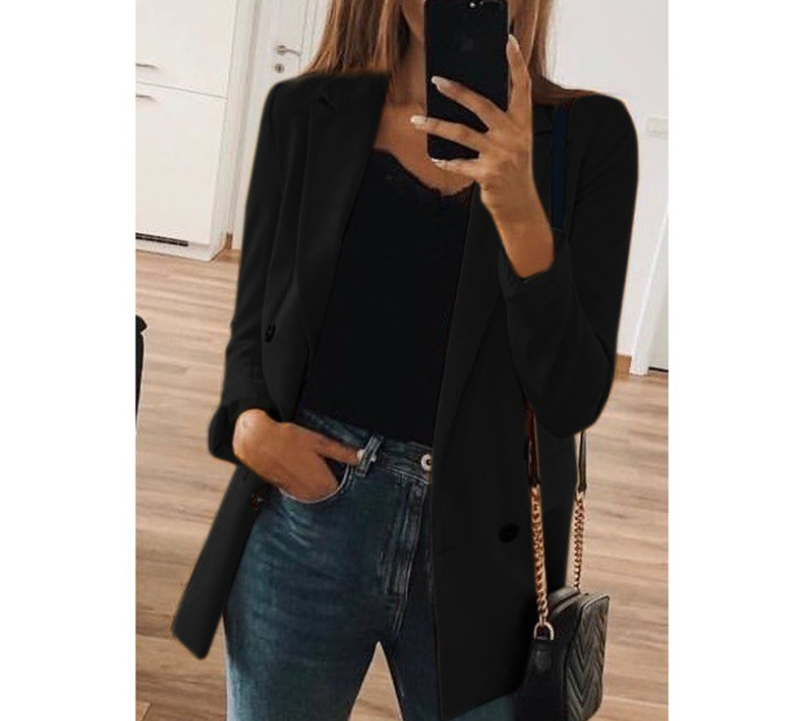 Cardigan long suit jacket