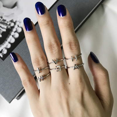 English letter ring