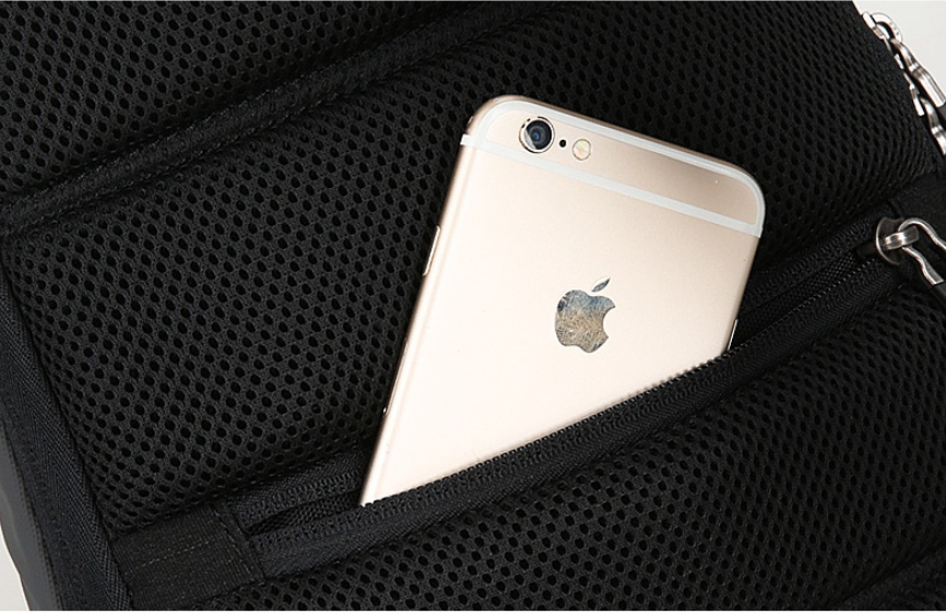 Chest bag USB anti-theft men's chest bag — foto 11
