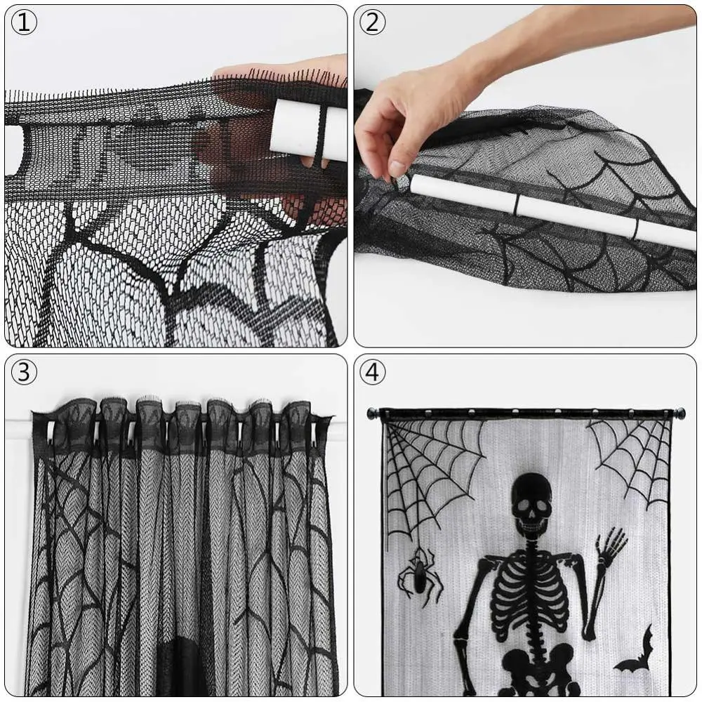 Halloween pattern curtain – image 2