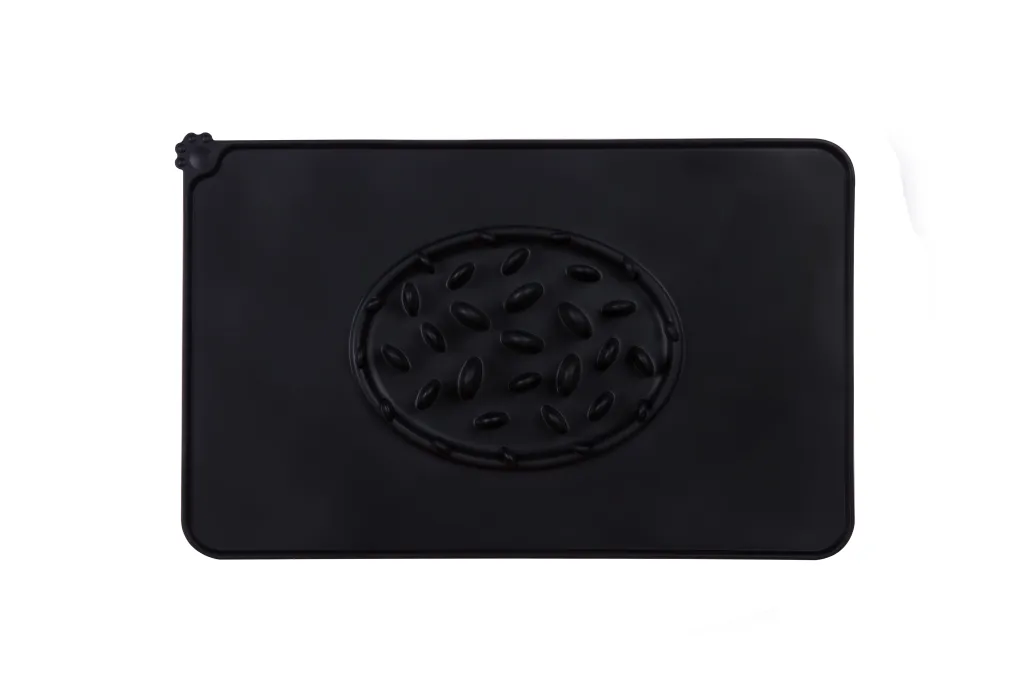Dog claw slow food bowl pet pad - Black