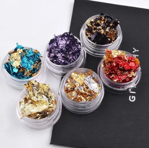 Nail Tin Foil Fragment Jewelry