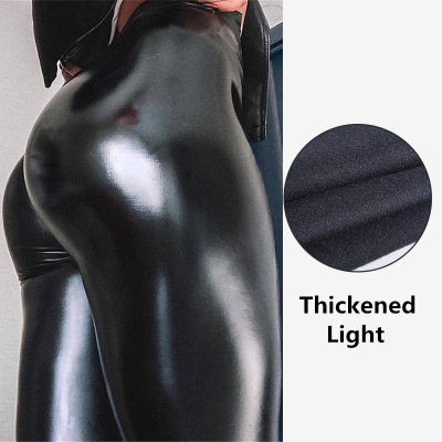 High waist leggings female super elastic Bright Light Velvet - Shop at LoveMi