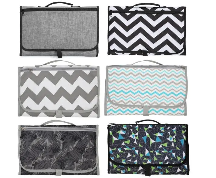 Baby Portable Foldable Washable Compact Travel Nappy Diaper Changing Mat Waterproof Baby Floor Mat Change Play Mat & Storage Bag – image 6
