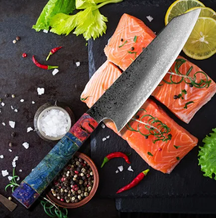 Pattern Kitchen Knife - A Silver