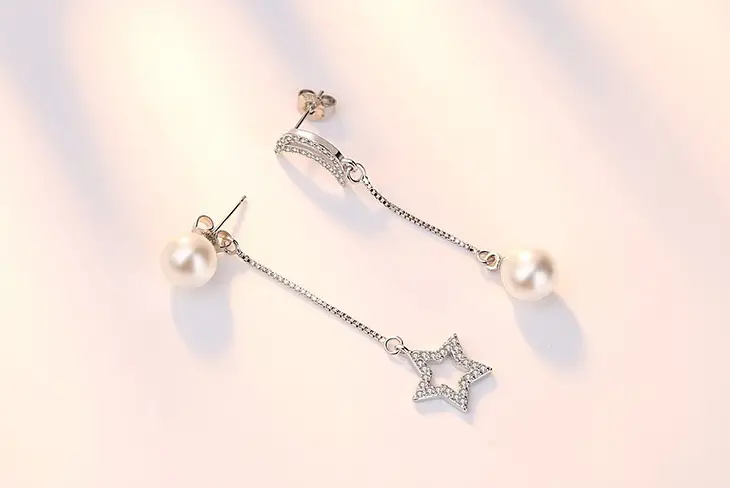 Tassel star earrings ear line female long paragraph simple