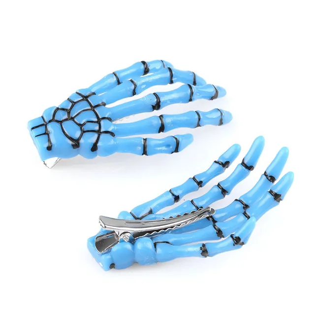 Hand bone clip - Blue