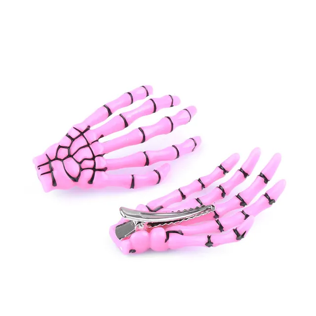 Hand bone clip - Pink