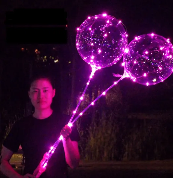 Glowing balloon Pink 3Pcs - Shop at LoveMi