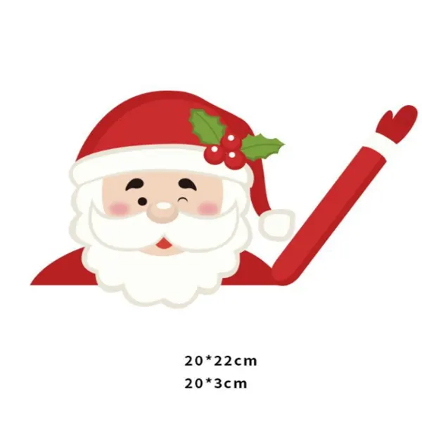 Santa Wiper Car Sticker Without Straps
