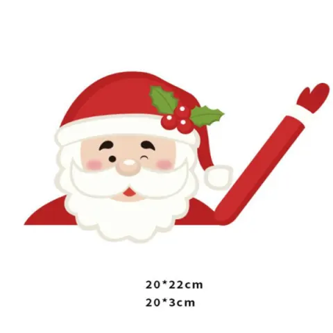 Santa Wiper Car Sticker Without Straps