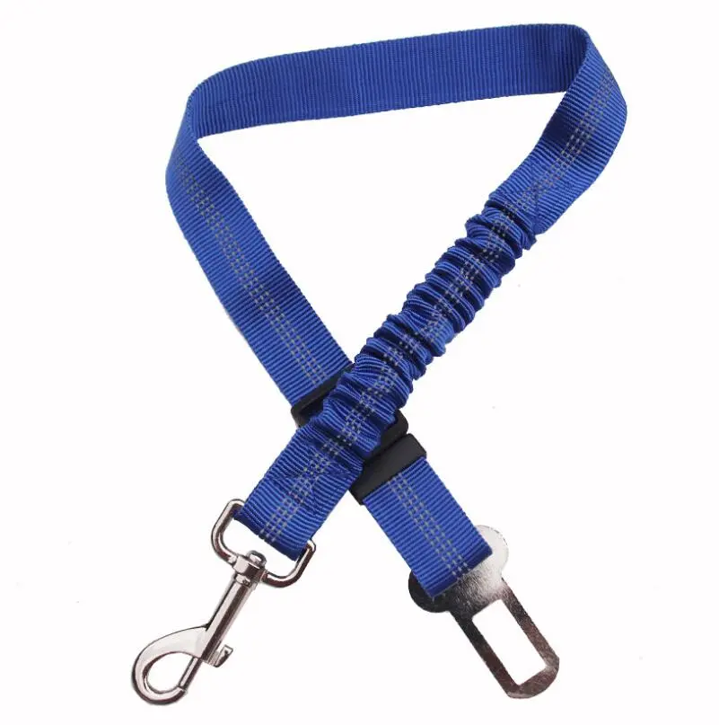 Adjustable Dog Seat Belt Dog Car Seatbelt Harness Leads Elastic Reflective Safety Rope – image 7
