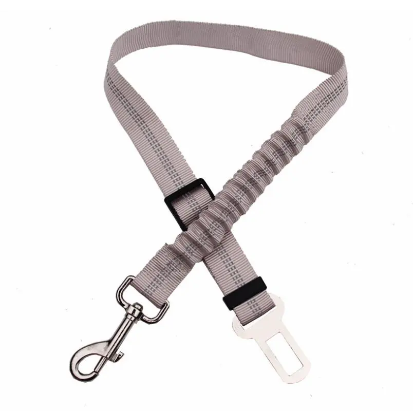 Adjustable Dog Seat Belt Dog Car Seatbelt Harness Leads Elastic Reflective Safety Rope – image 6