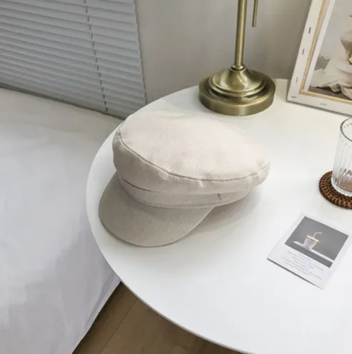 Net red beret navycap - White