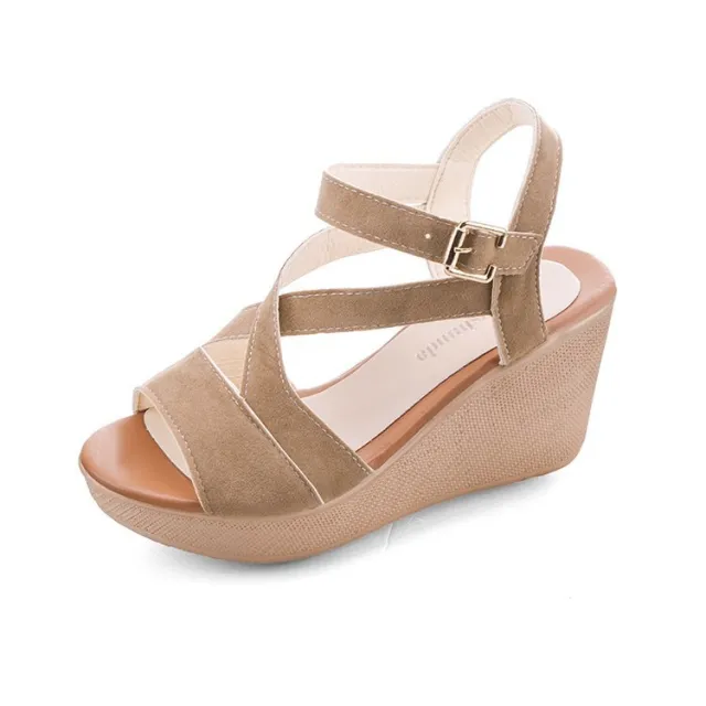 Wedge sandals Beige - Shop at LoveMi