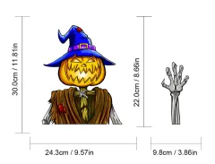 Christmas windshield stickers Santa Claus nice window stickers car wiper sticker featured gift - Pumpkin Man - View 1