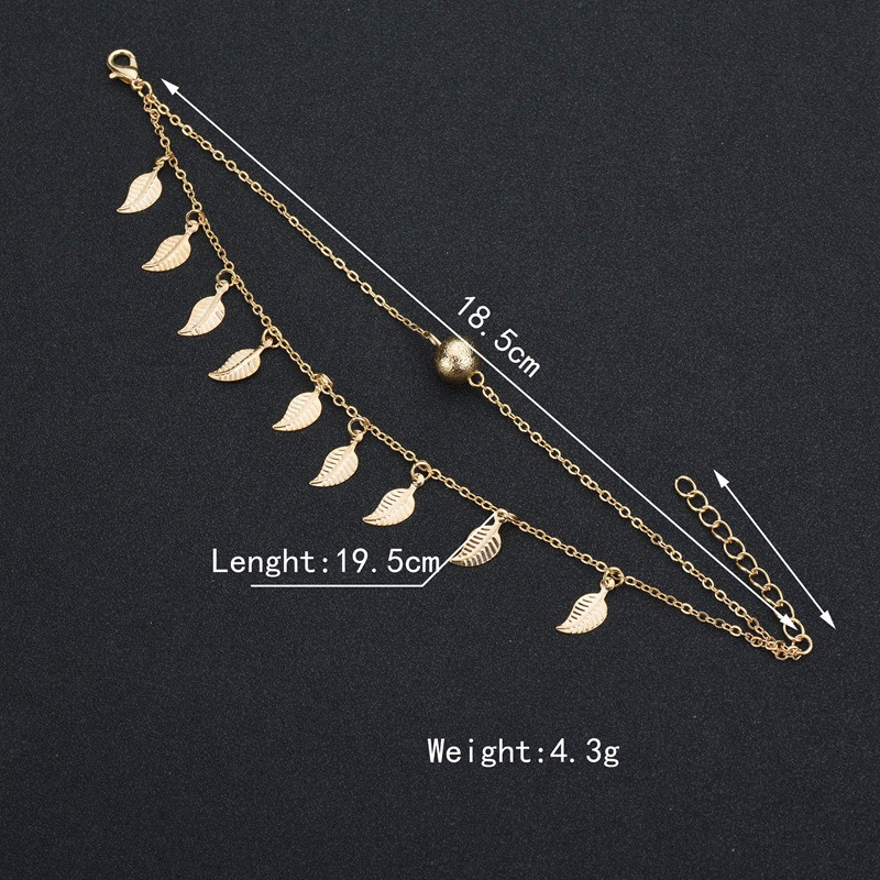 Small leaves tassel foot ornaments