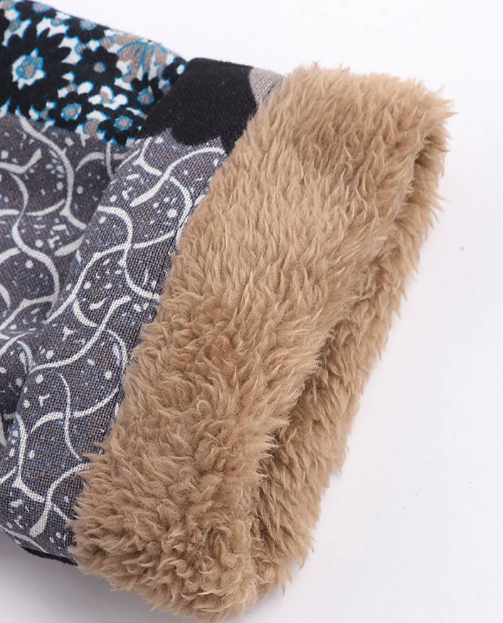 Medium long thick cotton coat