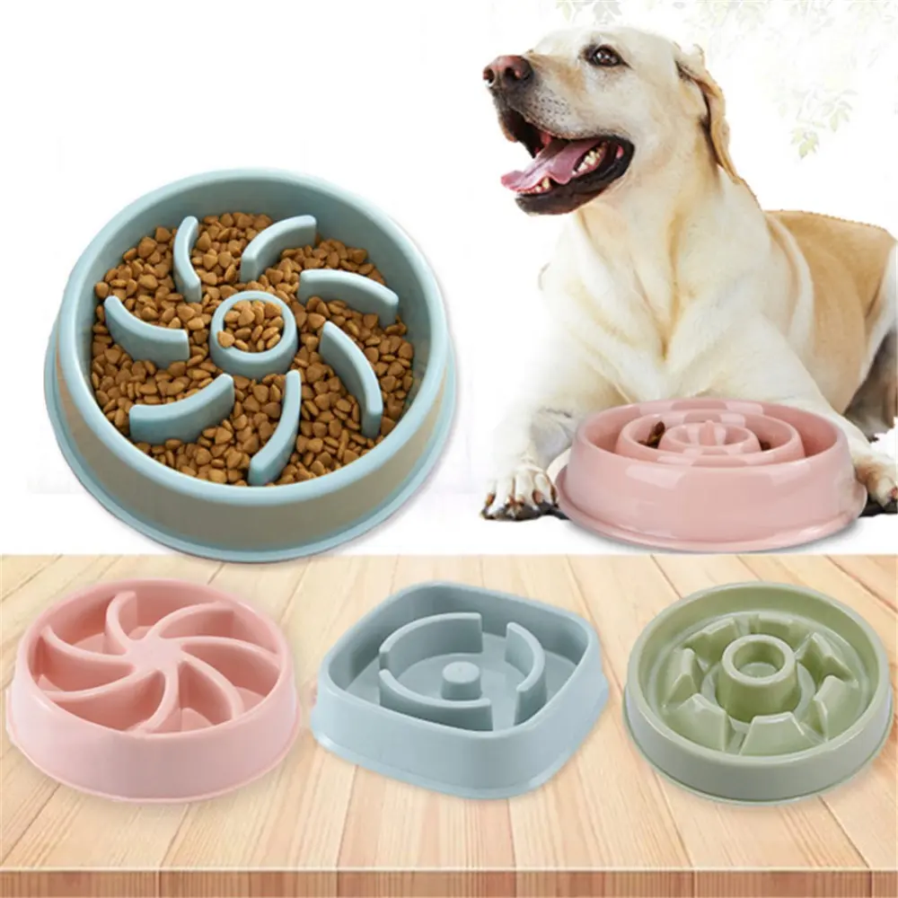 Plastic Pet Dogs and Cats Choke Prevention Slow Food