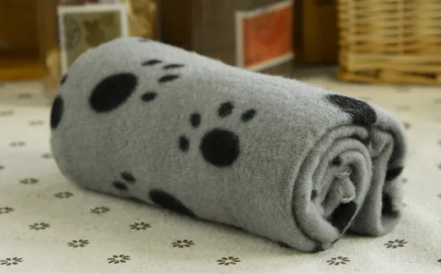 Dog Fleece Blanket Cat Litter Mat Puppy Soft Sleep Mat Lovely Mattress Cushion for Small Large Dogs Pet Supplie Gray - Shop at LoveMi