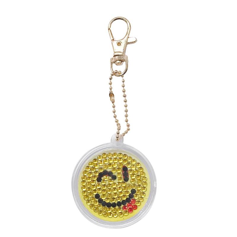 Emoticon bag diamond painting keychain DIY