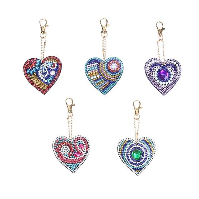 Set of 5 Hearts