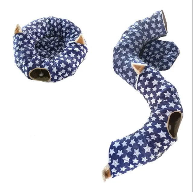 Foldable cat tunnel Blue Star - Shop at LoveMi