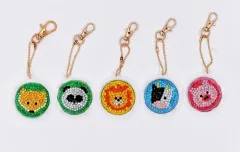Set Of 5 Animal Key Chains Diamond Painting - Animal 5Pcs - View 1