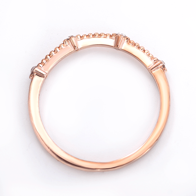 Three diamond copper zircons