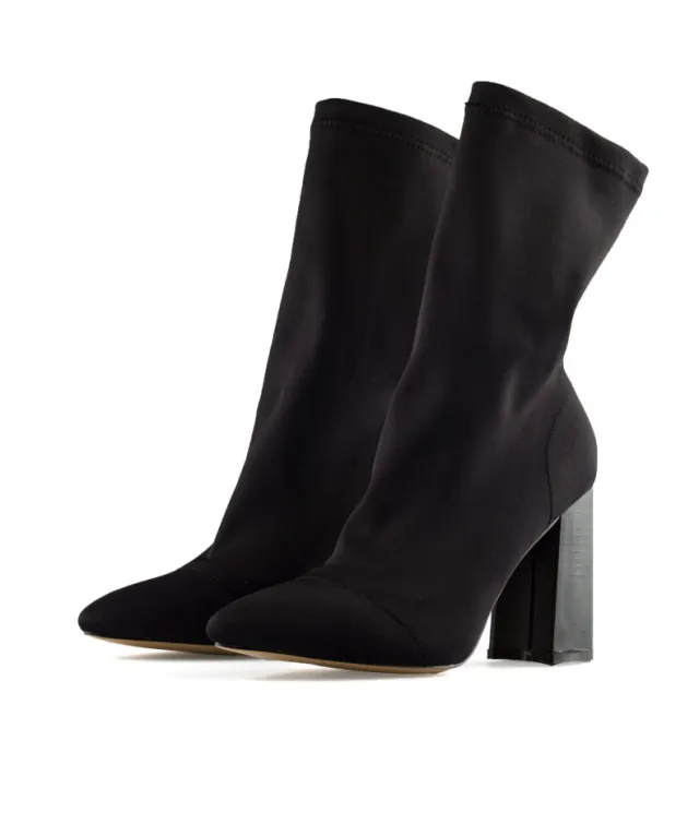 Pointed stovepipe stretch boots Black - Shop at LoveMi