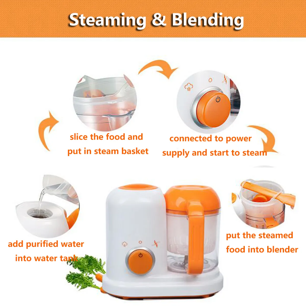 Multi-function Baby Food Processor Smart Infant Milk