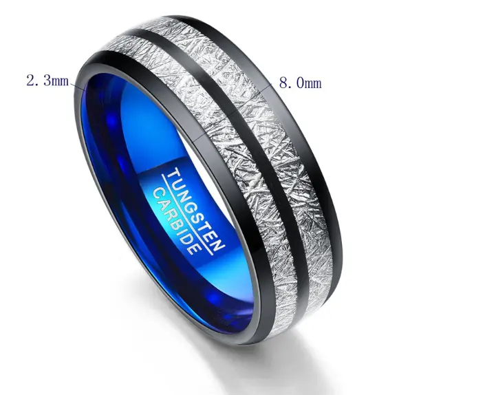 Wedding Band 8mm Width Men Women Rings
