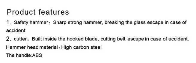 Window breaker safety hammer – image 5