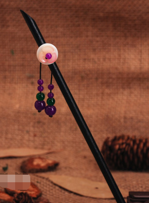 Hair pin with antique fringe Bright Moon03 - Shop at LoveMi