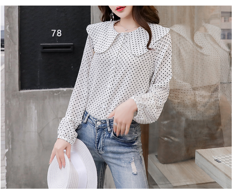Polka Dot Chiffon Shirt