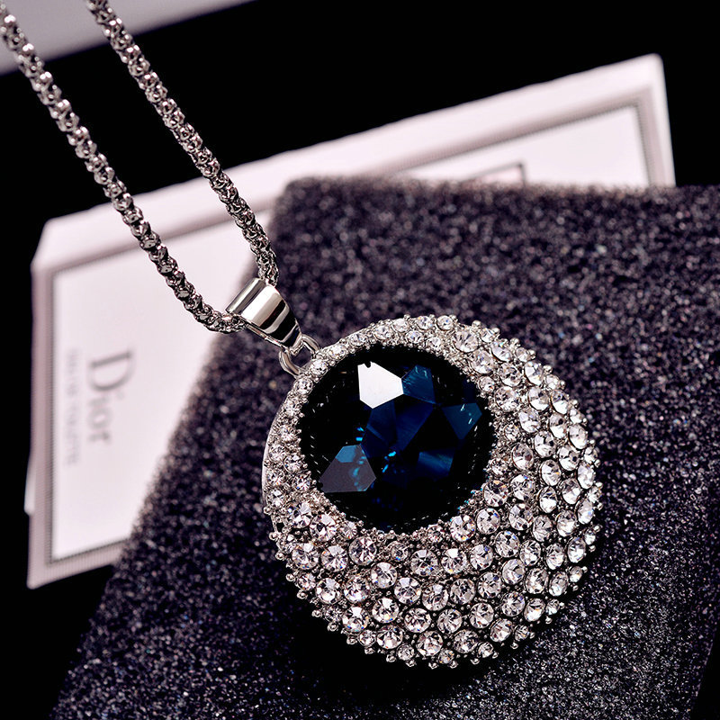 Sapphire Long Sweater Chain