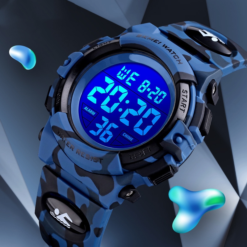 Colorful led outdoor sports children's electronic watch