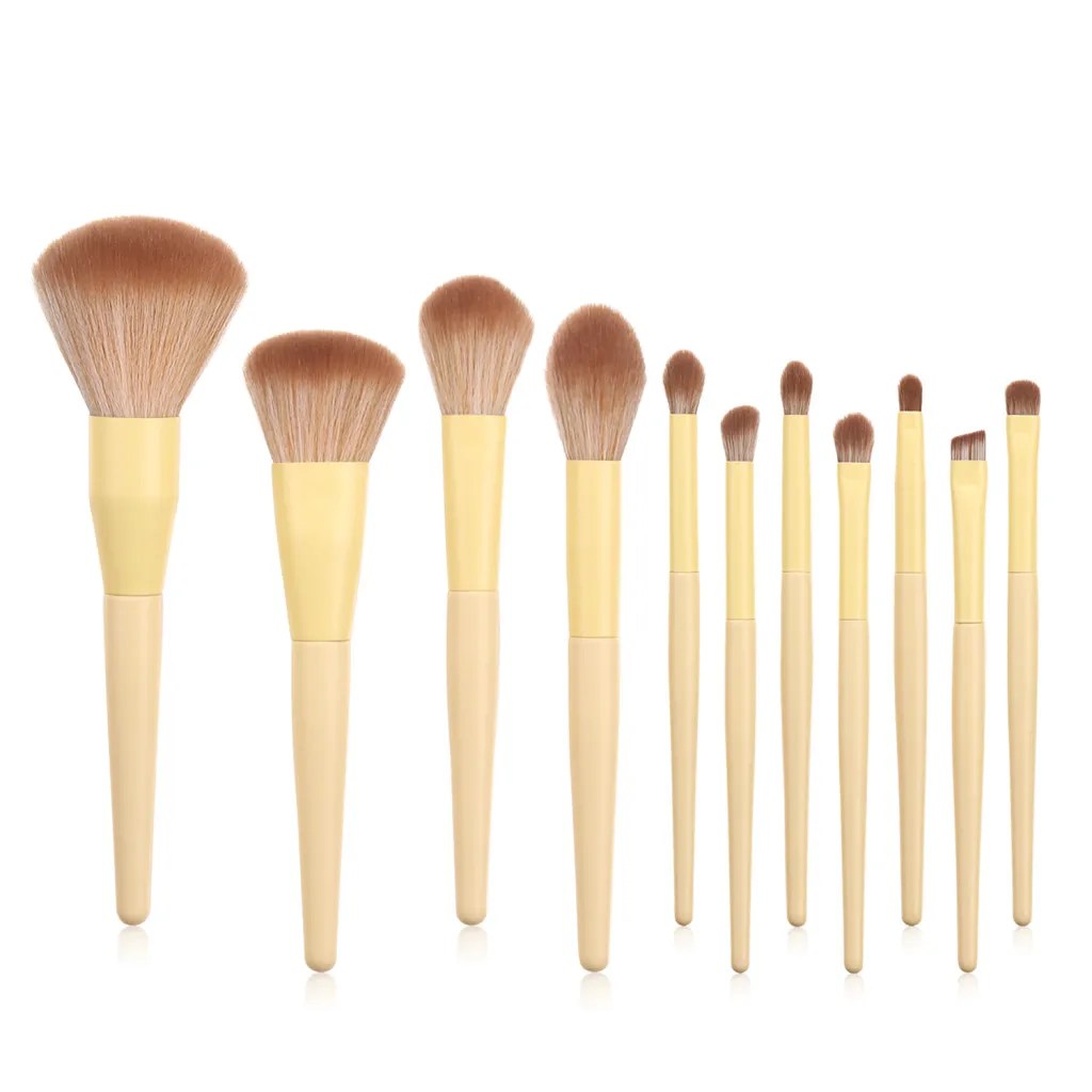11 makeup brushes yellow set - 11 Yellow