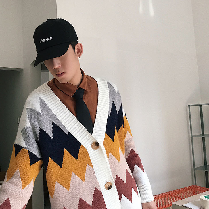 Diamond Sweater Knit Cardigan