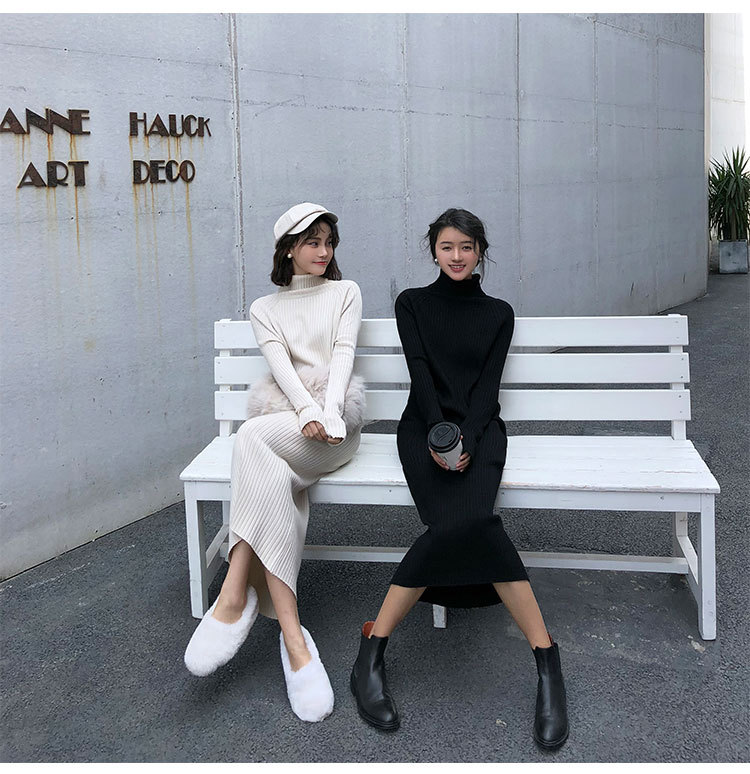 Over the knee mid-length skirt