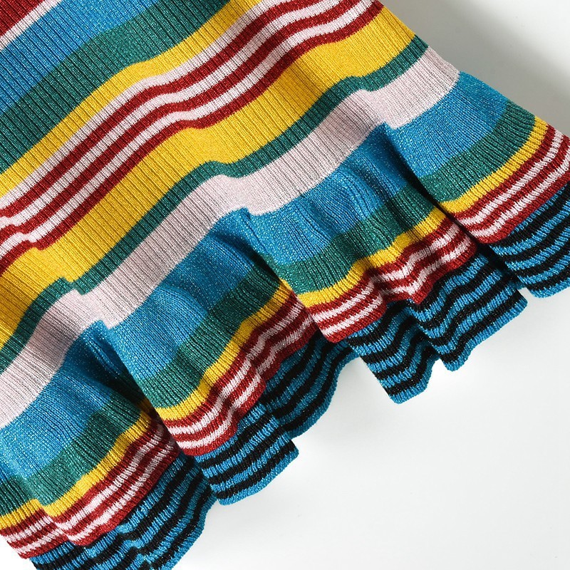 Flared Sleeve Knit Dress