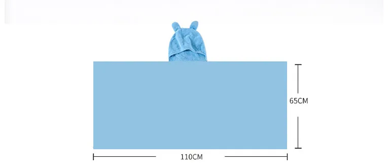 Cotton baby care hooded bath towel – image 6
