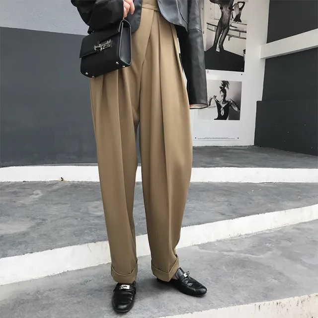 Self adhesive trousers with radish pants Khaki - Shop at LoveMi