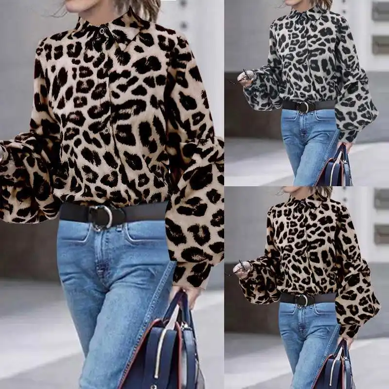 Women Sexy Leopard Print Tops